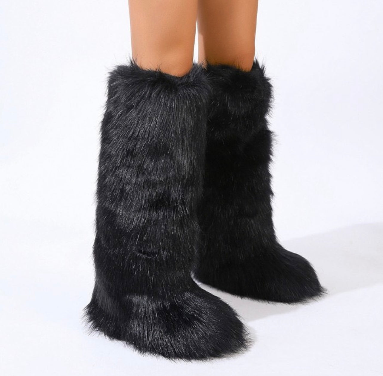 Long “Raw Fur” Boots